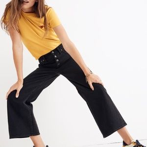 Madewell wide leg crop jeans lunar high rise